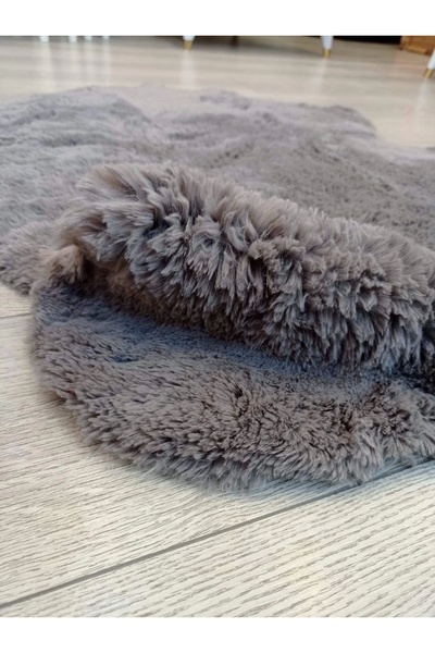 NİVEMESHOME 70x100 см Антрацит Армада Хутро Пост