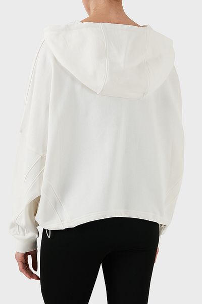 Emporio Armani سترة قطنية قابلة للتمدد من Boyfriend Fit Sweat - SWEAT 6D2M7F 2J49Z 0101
