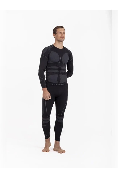 OIL COMPANY Unisex Winter Sportsman - Άνευ ραφής θερμικά εσώρουχα για σκιέρ ποδηλάτης, UV Protekcion - III. Επίπεδο Επαγγελματίας
