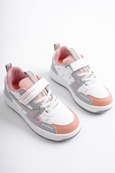McDark Children's White Powder Vertical School and Daily Shoes