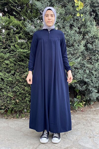 ASİLNUR Синій дитячий плащ з плісировкою