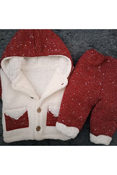 MİNİCEY BABY Baby Boy Bottom Top 2 Pieces Welsoft Winter Set