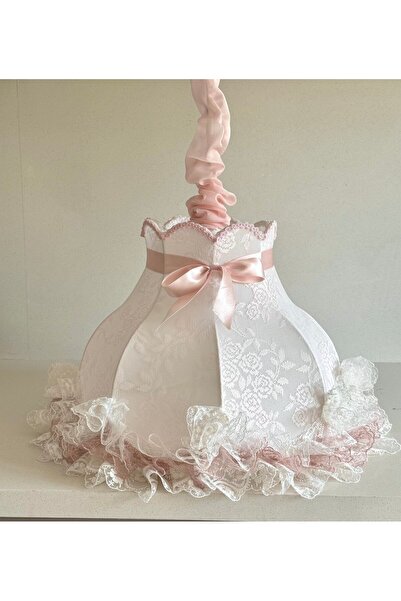 LULUAVİZEM Pudra pembe Avize