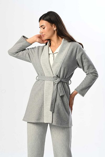 Marilyn Club Long Sleeve Women's Pajamas Set with Dressing Gowns Set of 3