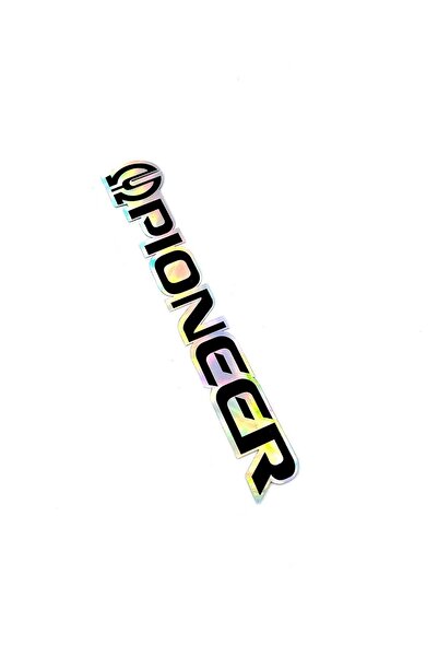 BsElektronik PIONEER Hologramli Sticker - Oto PIONEER Sticker -Boyut 15x2,5 cm