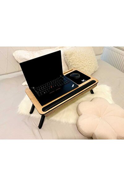 Axolotl SUPPLYPLUS Telefon Tablet Bölmeli Katlanır Ayaklı Minderli Laptop Sehpası Bilgisayar Çalışma Masası