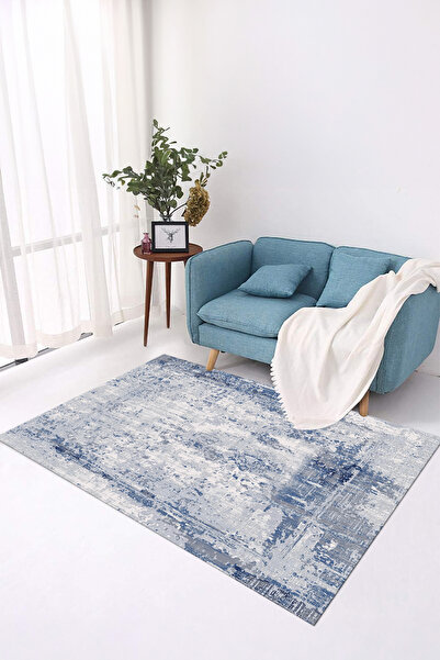 Viyana Home Dijital Kaymaz Taban Yıkanabilir Sade Çizgili Klasik Model Yolluk Mutfak Salon Halısı