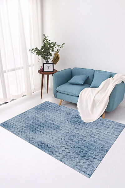 Viyana Home Dijital Kaymaz Taban Yıkanabilir Sade Düğüm Model Yolluk Mutfak S...