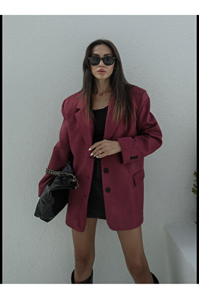 Bak'ap Premium  Trend Süet Astarlı Blazer Çeket