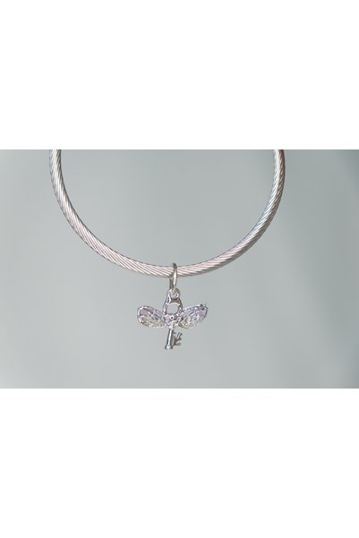 CYB STUDİO Harry Potter Firefly Wings Key Stainless Steel Charm