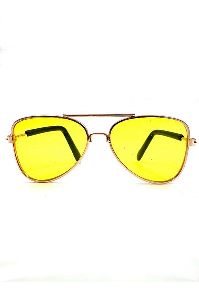 Tasma Market Yellow Drop Model Dog Cat Glasses