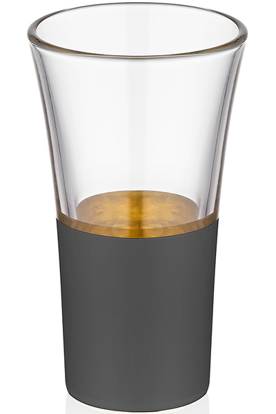 Decorium Vision Black 60 ml 6 Pieces Black Gold Gilded Glasses - 9- 01010019