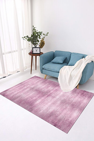 Viyana Home Dijital Kaymaz Taban Yıkanabilir Sade Düz Model Baskılı Yolluk Mu...