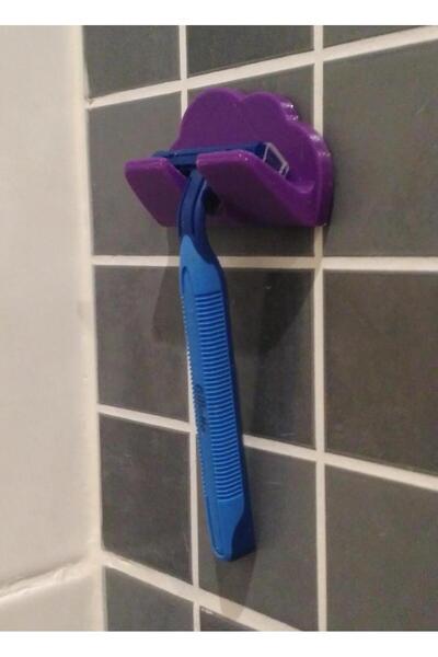 CANEREGE Yapışkanlı Bulut Banyo Düzenleyici - Jilet Tutucu Plastik Aparat