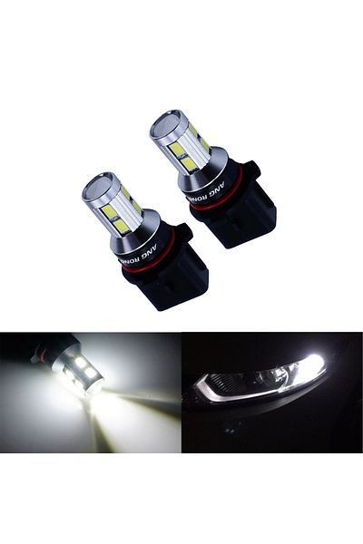 Choice 6000k أبيض Angrong 2x P13w 9 SMD LED لمبة مصابيح الضباب ضوء التشغيل النهاري DRL لأودي A4 B8 Q5 Che