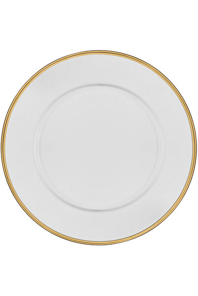 Decorium طبق زجاجي مطلي بالذهب عيار 24 قيراط من داليا مقاس 32 سم 9- 01080009