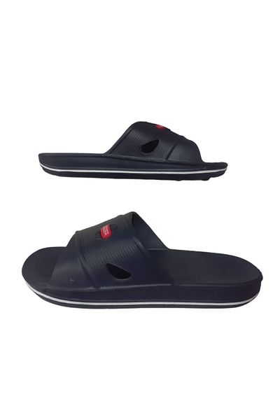 GEZER Ανδρικές παντόφλες Navy Blue-White Cross ριγέ εξαιρετικά ελαφριές καθημερινές παντόφλες GZEERR007-021