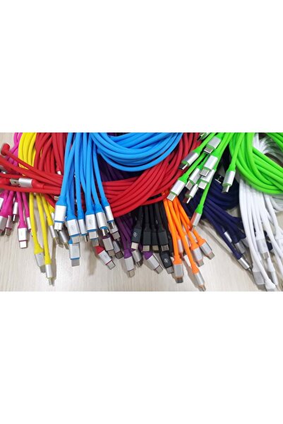 REWEL Silikonlu Type-c Usb Renkli Hızlı Şarj Kablosu 541036