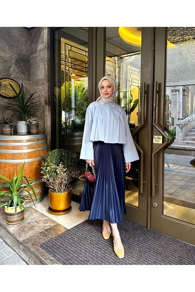 DEFNECE BUTİK FUSTA SUBTIRE CU PLISURI