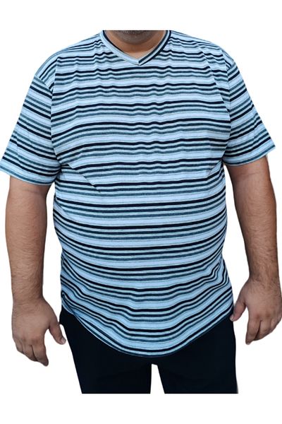 rood Unisex Large Size V-Neck T-Shirt
