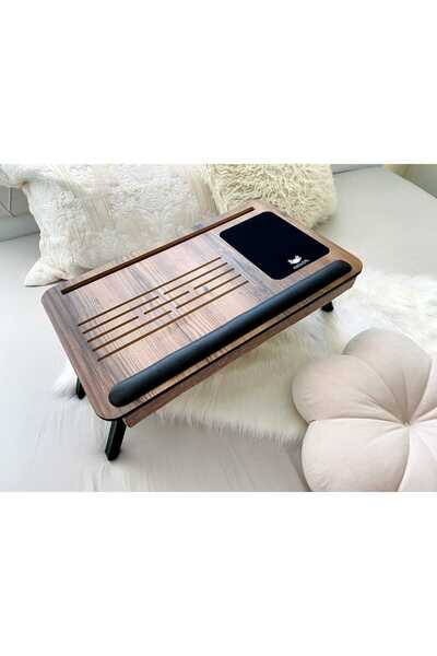 Axolotl Telefontablet Bölmeli Katlanır Ayaklı Minderli Laptop Sehpası Bilgisayar Masası