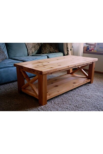 HİKİOE AÇIK MEŞE RAFLI ORTA SEHPA