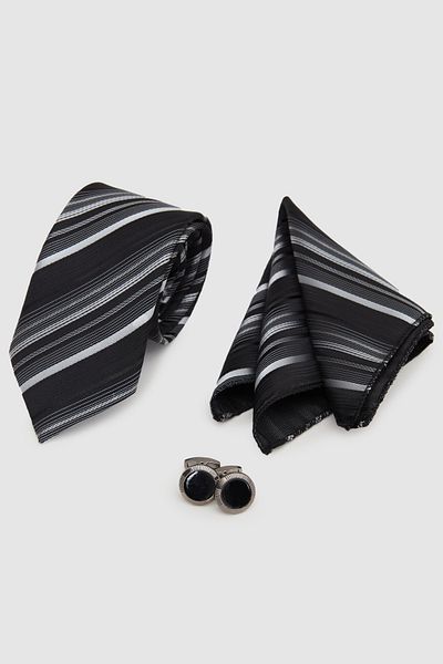 D'S Damat Standard Tie-Handkerchief-Cufflink Accessory Sets