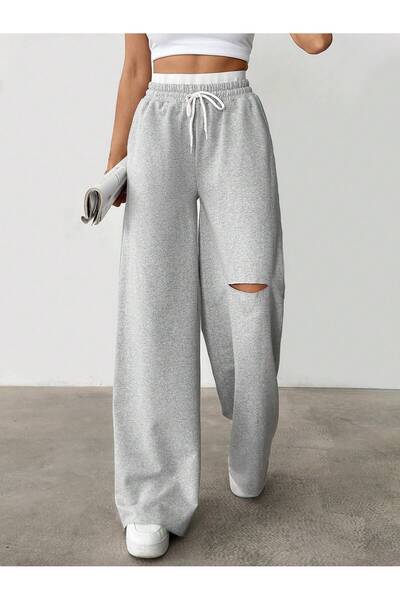 Miyalon Unisex dvojvláknový elastický pás Oversize elastické tepláky s množstvom nôh