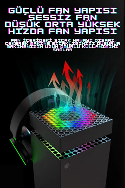 ipega İpega XBox Series X Smart 8in1 RGB Işıklı Soğutucu Fanlı Şarj standı