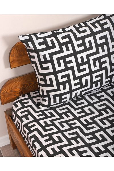 ENESSA One Person Patterned Elastic Sheets Set