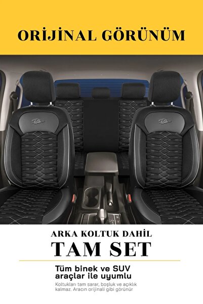 Panda Kılıf Panda Madrid Series Mesh Fabric Car Seat Cover - Full Set