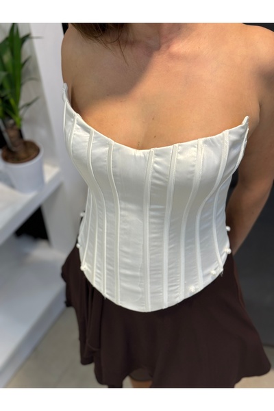 Emodaist White Tie Bustier