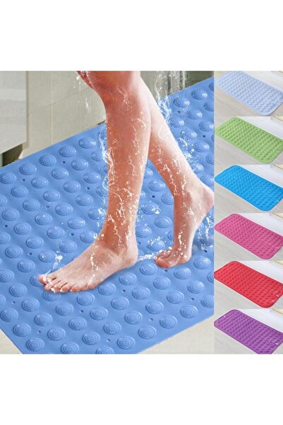 GELDİMİCOM Silikon Vantuzlu Masajlı Banyo Duş Kaydırmaz Paspas Duşakabin Paspası. Ayak Kaydırmaz 40*80cm