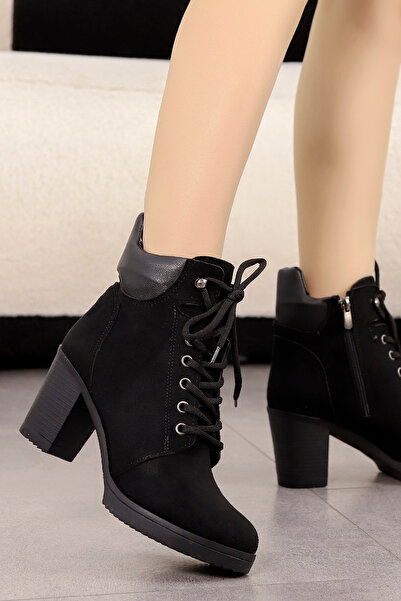 LEYDİ SHOES KCL-300 SİYAH SÜET BOT