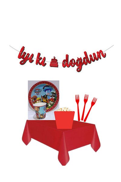 CANSIN Paw Patrol Birthday Party Set for 8 People