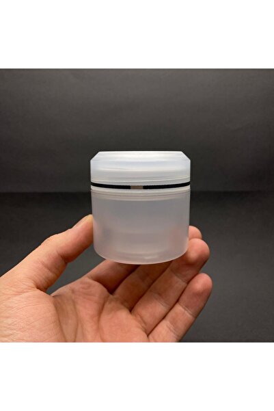 labshop41 50 ml Plastik Krem Kutusu , 50 cc Şeffaf Renkli Kapaklı Krem Kavano...