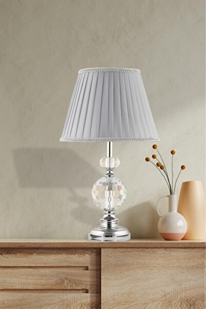 İstanbul Avize Istanbul Chandelier Zenga Silver Modern Luxury Lampshade