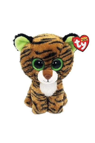 TY Beanie Boos تيجي مخطط بني 15 سم