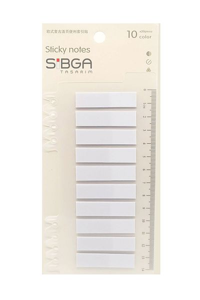 sibga tasarım Purple Colored Transparent Postit - Bookmark Sticker