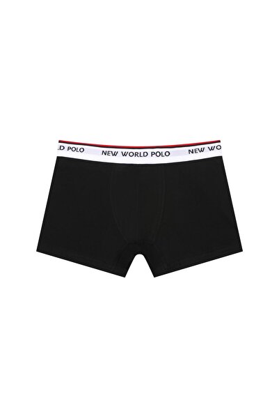 NEW WORLD POLO Fekete Lycra Basic 3 részes boxerkészlet - 23SSM1003