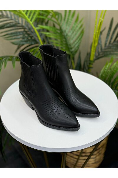 DİVA Γυναικείες καθημερινές μπότες Diva Black Western