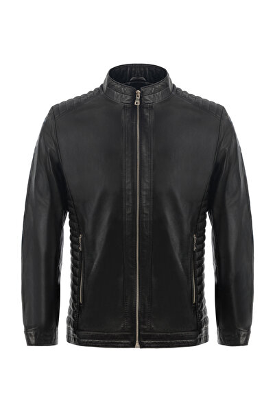fubileather Rocco Hakiki Deri Ceket Siyah Erkek