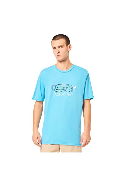 Oakley تي شيرت Sutro Fp للرجال باللون الأزرق تي شيرت رجالي FOA405485