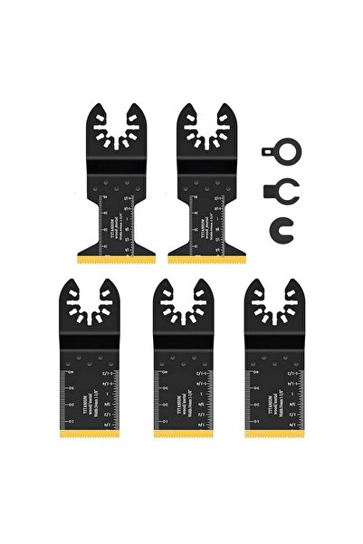 Choice Dark Grey Cutting Metal,Steel Nails,Screws,Carbide Tooth Blade Oscillating Saw Blades 5pcs,Multitool