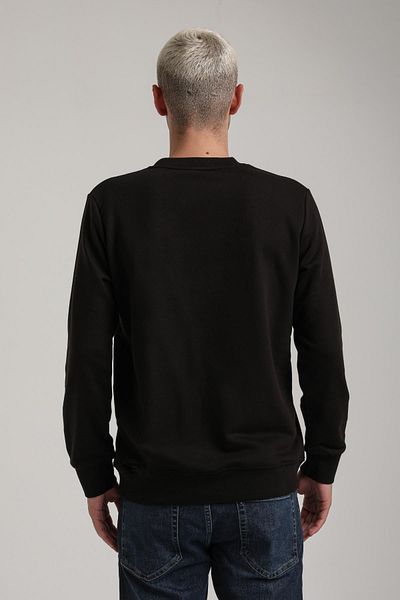 NEW WORLD POLO Crew Neck Black Slim Fit Sweatshirt 24Fwm60195