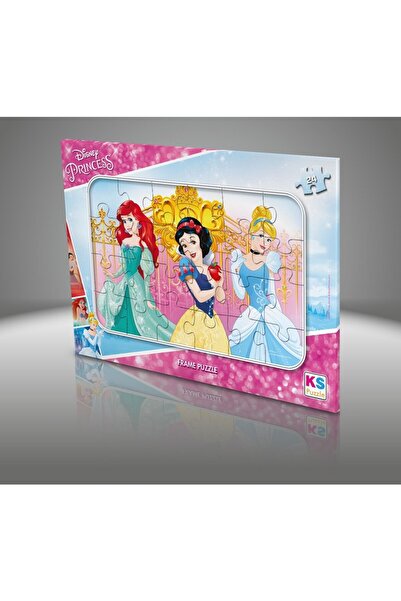 Ks Games Princess Pamuk Prenses Frame 24 Parça Çocuk Puzzle Oyun Seti