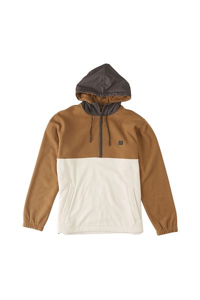 BİLLABONG Ανδρικό φούτερ Billabong Fleece - Καφέ γιακά με κουκούλα, ABYFT00317 Boundary Pullover