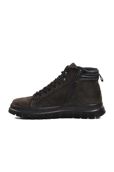 Bulldozer 250115 Anthracite Nubuck Γνήσιο Δερμάτινο Ανδρικές Μπότες