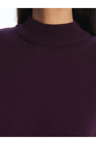 LC Waikiki LCW Modest Kadın Yarım Balıkçı Yaka Düz Triko Tunik