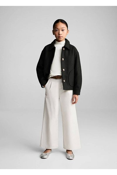 MANGO Kids Μπλουζάκι με γιακά με ελαστικό σταντ